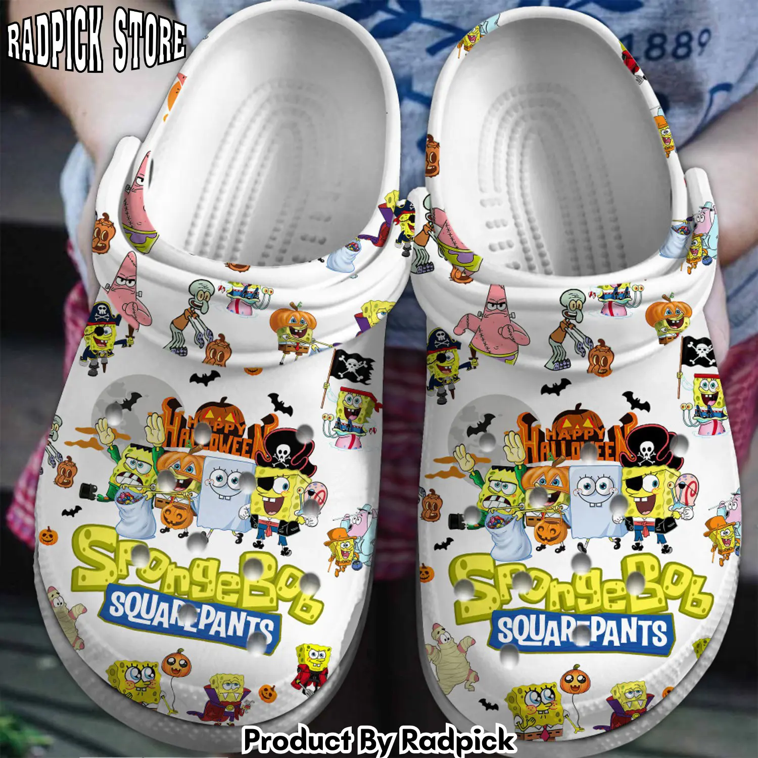 Radpick spongebob squarepants cartoon clogs shoes comfortable for men women qev rp6521330